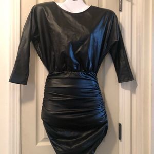 Faux leather  Fashion Nova mini dress XS